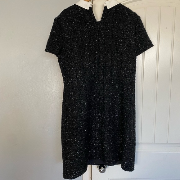 Sequin Tweed Shift Dress size 14 - Picture 4 of 7